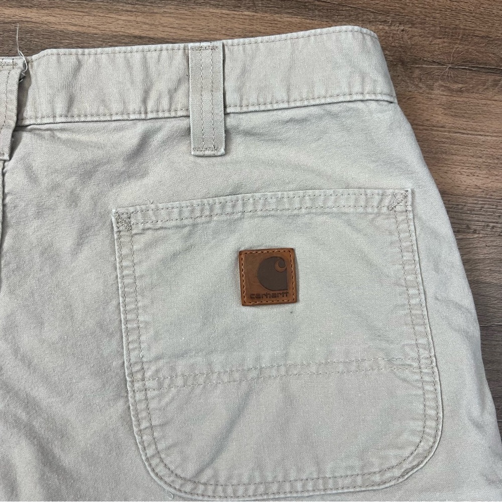 Carhartt Men's B144 Tan Carpenter Canvas Work Original Fit Shorts Size 36 - Picture 8 of 10
